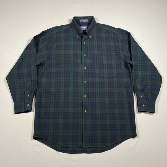 Pendleton Other - Pendleton Men's M Medium Black Watch Tartan Plaid Button Down Wool Shirt